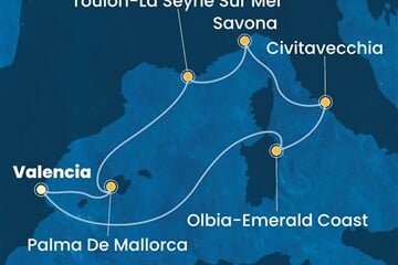 Costa Pacifica - Španělsko, Itálie, Francie (Valencie)