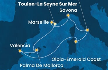 Costa Pacifica - Francie, Španělsko, Itálie (Toulon)