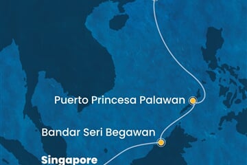 Costa Serena - Singapur, Brunej, Filipíny, Čína (ze Singapuru)