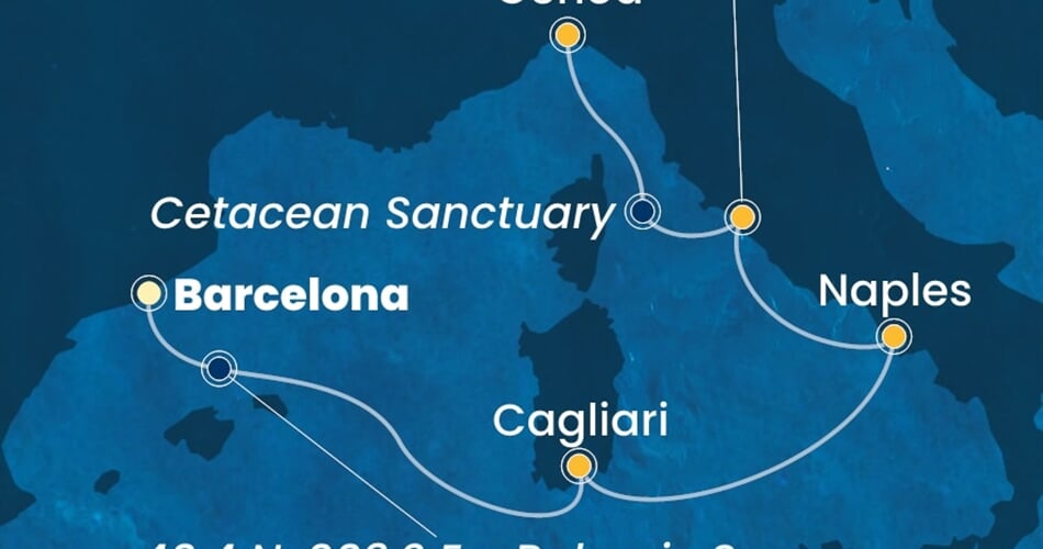 Trasa plavby CSM-BCN05A1N