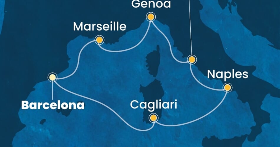 Trasa plavby CTO-BCN07A3M