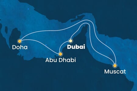 Costa Toscana - Arabské emiráty, Omán, Katar (z Dubaje)