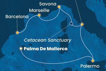 Costa Toscana - Španělsko, Itálie, Francie (Palma de Mallorca)