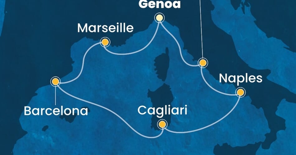 Trasa plavby CTO-GOA07A1G