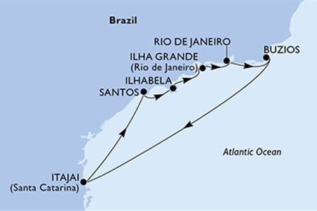 MSC Lirica - Brazílie (z Rio de Janeira)