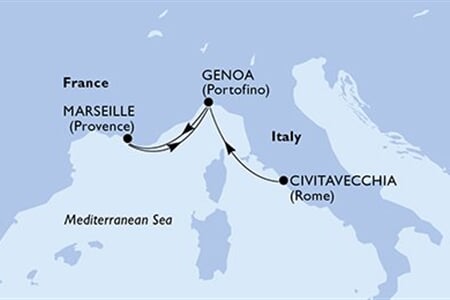 MSC Magnifica - Itálie, Francie (z Civitavecchie)