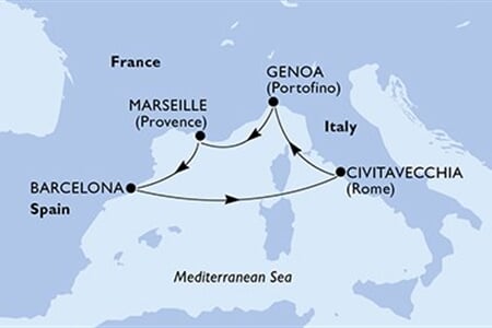 MSC Magnifica - Itálie, Francie, Španělsko (z Janova)