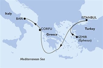 MSC Sinfonia - Turecko, Řecko, Itálie (Izmir (Smyrna))
