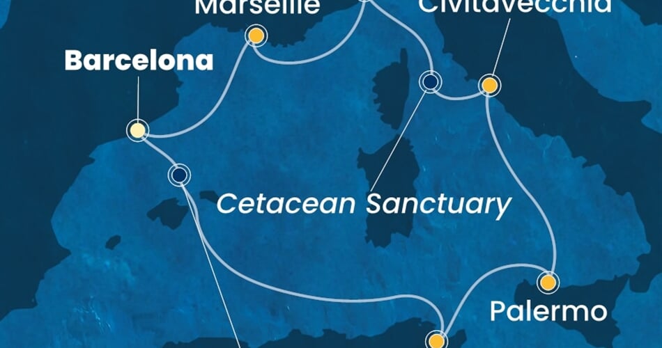 Trasa plavby CSM-BCN07A4U