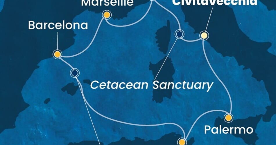 Trasa plavby CSM-CIV07A6D