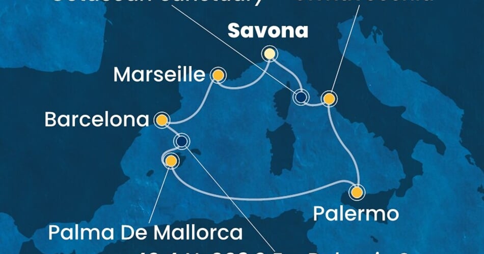 Trasa plavby CSM-SVN08A0I