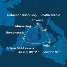 Costa Smeralda - Francie, Španělsko, Itálie (z Marseille)