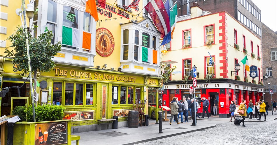 čtvrť Temple Bar v Dublinu