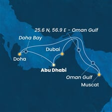 Costa Toscana - Arabské emiráty, Omán, Katar (z Abú Dhabí)