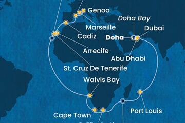 Costa Toscana - Katar, Arabské emiráty, Mauritius, Jihoafrická r., Namíbie, ... (Dauhá)