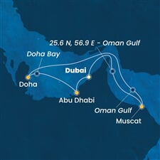 Costa Toscana - Arabské emiráty, Omán, Katar (z Dubaje)