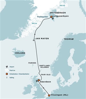 Trasa plavby Oceanwide Expedition OW-OTL01C26