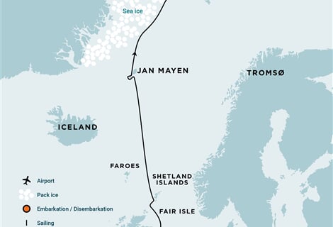 Arctic Ocean - Aberdeen, Fair Isle, Jan Mayen, Ice edge, Spitsbergen, Birding (m/v Ortelius)