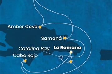 Costa Pacifica - Dominikán.rep., Turks a Caicos (z La Romana)