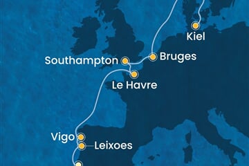 Costa Diadema - Portugalsko, Španělsko, Francie, Velká Británie, Belgie, ... (z Lisabonu)