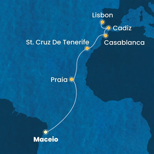 Trasa plavby CDI-MCZ12A00