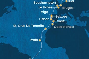 Costa Diadema - Brazílie, Španělsko, Maroko, Portugalsko, Francie, ... (Maceio)