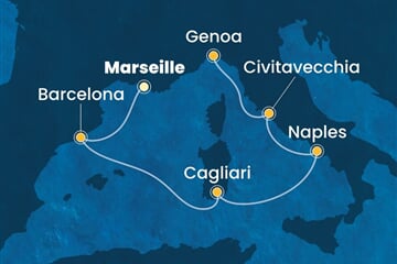 Costa Smeralda - Francie, Španělsko, Itálie (z Marseille)
