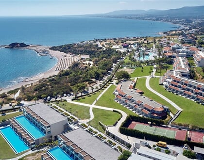 Hotel Rodos Princess Beach: fotografie vybavení exteriérů a interiérů ubytování.