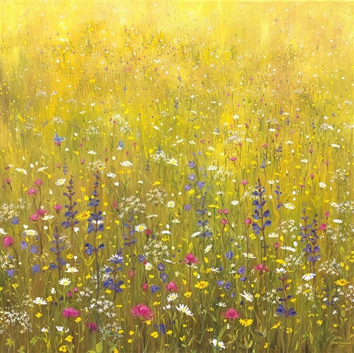 Louka II, olej na plátně, 100x100cm (2)