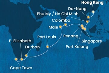 Costa Deliziosa - Čína, Vietnam, Singapur, Malajsie, Srí Lanka, ... (z Hongkongu)