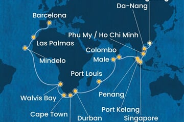 Costa Deliziosa - Čína, Vietnam, Singapur, Malajsie, Srí Lanka, ... (z Hongkongu)