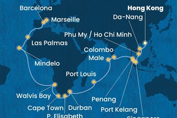 Costa Deliziosa - Čína, Vietnam, Singapur, Malajsie, Srí Lanka, ... (z Hongkongu)
