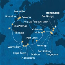 Costa Deliziosa - Čína, Vietnam, Singapur, Malajsie, Srí Lanka, ... (z Hongkongu)
