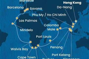 Costa Deliziosa - Čína, Vietnam, Singapur, Malajsie, Srí Lanka, ... (z Hongkongu)