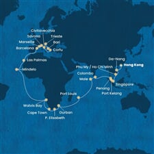 Costa Deliziosa - Čína, Vietnam, Singapur, Malajsie, Srí Lanka, ... (z Hongkongu)