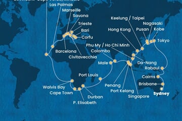 Costa Deliziosa - Austrálie, Japonsko, Jižní Korea, Čína, Vietnam, ... (ze Sydney)