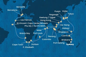 Costa Deliziosa - Austrálie, Japonsko, Jižní Korea, Čína, Vietnam, ... (ze Sydney)