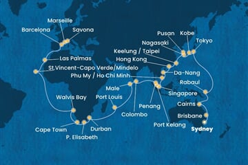 Costa Deliziosa - Austrálie, Japonsko, Jižní Korea, Čína, Vietnam, ... (ze Sydney)