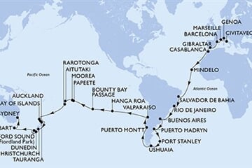 MSC MAGNIFICA - Olaszország, Franciaország, Spanyolország, Gibraltár, Marokkó, ... (a Civitavecchia-ből)