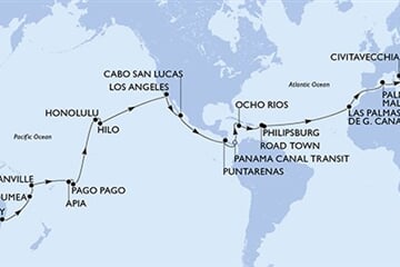MSC MAGNIFICA - Austrálie, Nová Kaledonie, Fidži, Samoa, Americká Samoa, ... (ze Sydney)