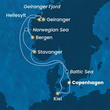 Costa Diadema - Dánsko, Norsko, Německo (z Kodaně)