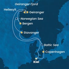 Costa Diadema - Německo, Dánsko, Norsko (z Kielu)