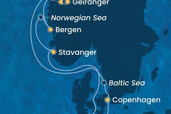 Costa Diadema - Německo, Dánsko, Norsko (z Kielu)