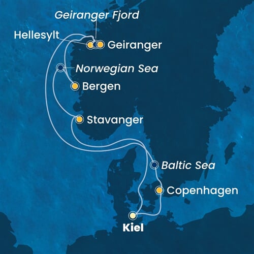 Trasa plavby CDI-KEL07A2C
