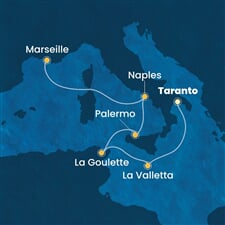 Costa Fascinosa - Řecko, Malta, Itálie (Taranto)
