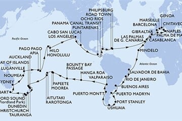 MSC MAGNIFICA - Itálie, Francie, Španělsko, Gibraltar, Maroko, ... (z Civitavecchie)