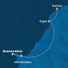 Costa Diadema - Argentina, Uruguay, Brazílie (Buenos Aires)