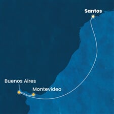 Costa Diadema - Brazílie, Argentina, Uruguay (Santos)