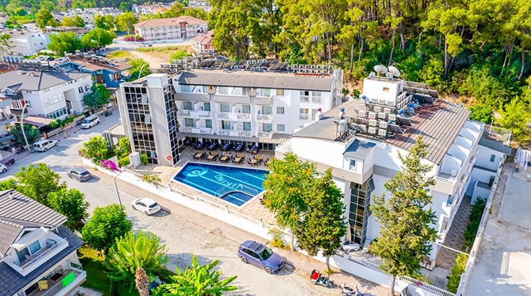 Hotel Viking Express: fotografie vybavení exteriérů a interiérů ubytování.
