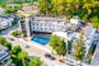 Hotel Viking Express: fotografie vybavení exteriérů a interiérů ubytování.